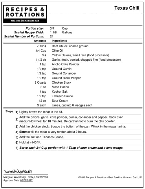 Texas Chili Recipe, Click the image to view the recipe.